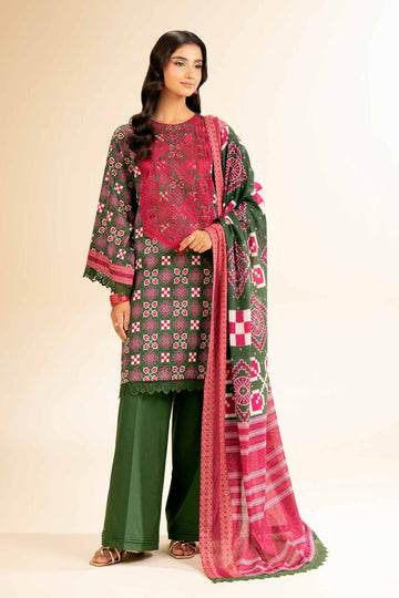 Nishat Linen 2 Piece - Printed Embroidered Suit - 42501158 Online Shopping
